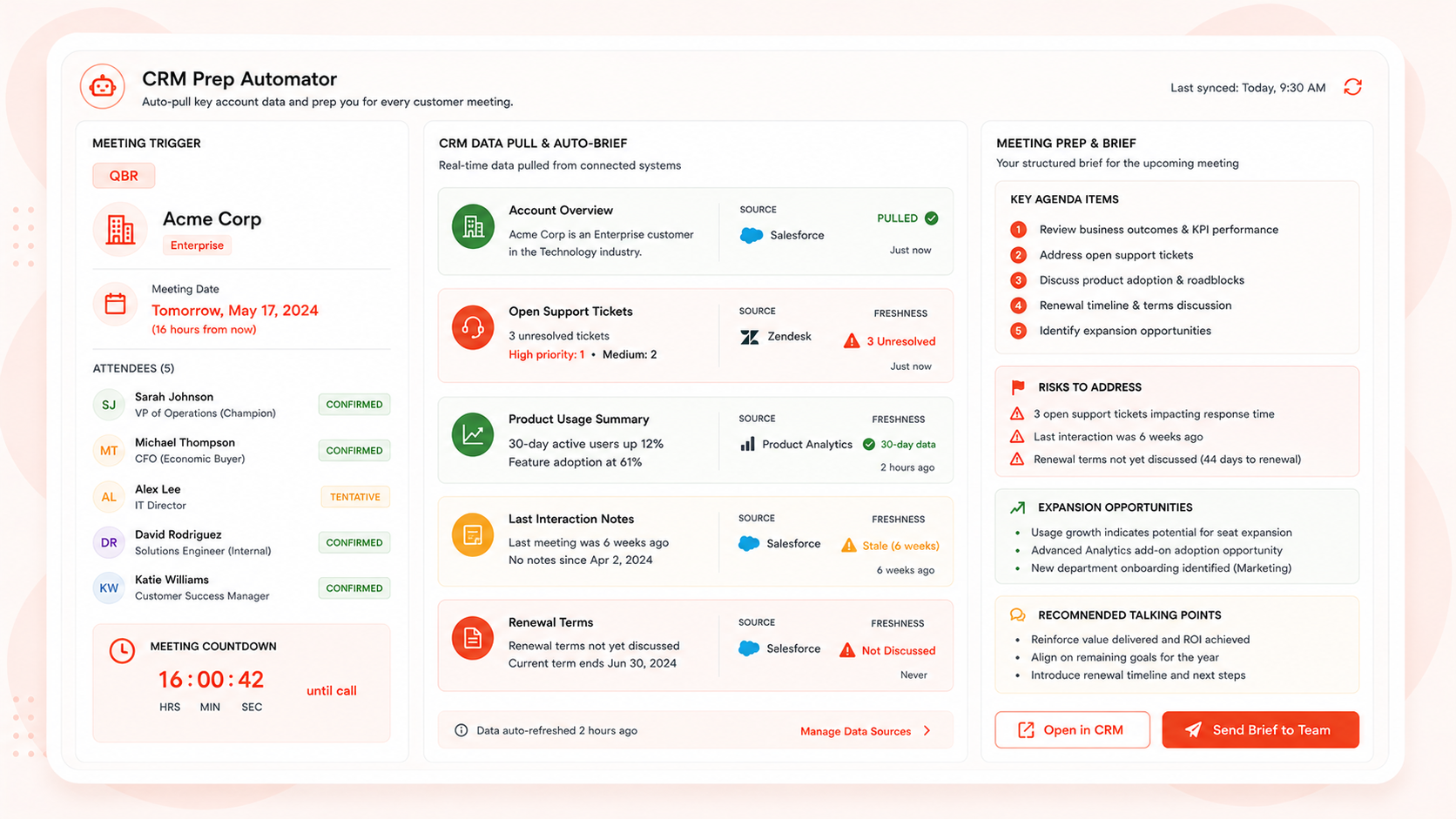 CRM Prep Automator